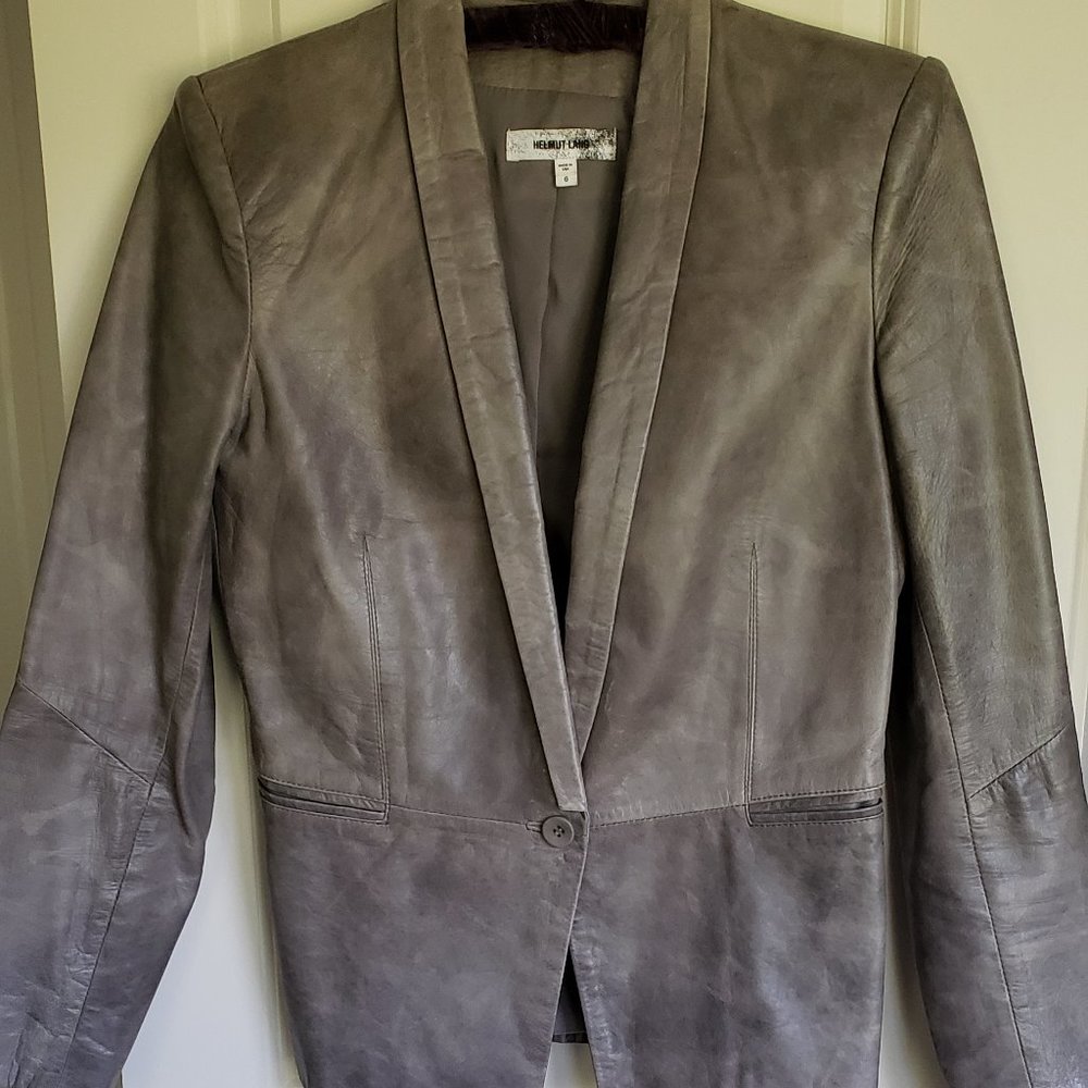 Gorgeous Helmut Lang leather blazer